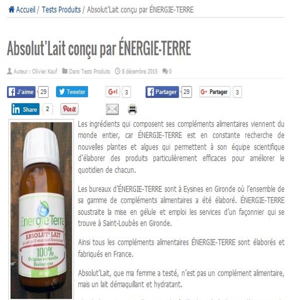 Absolut'Lait par Olivier Kauf